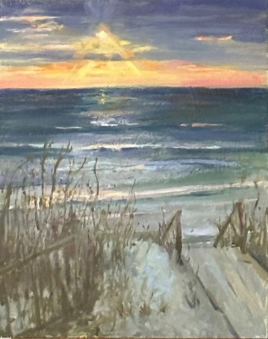 "Sunset Over The Dunes" 11" x 14" $1,150