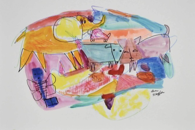 Cher Shaffer "Calder Animals" 9" x 12" $550