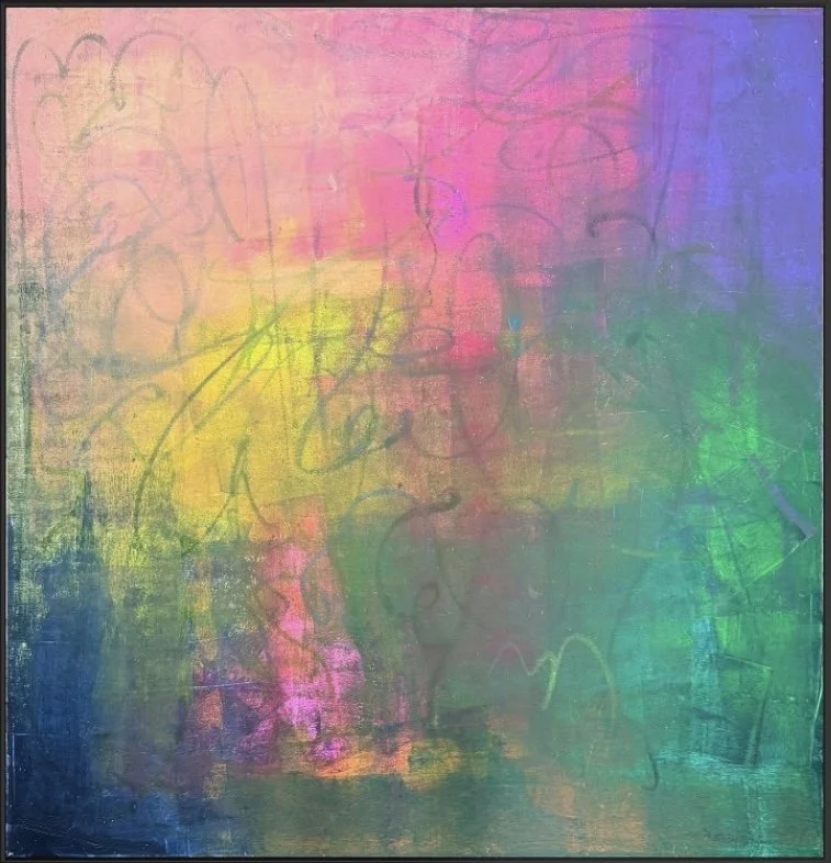 "Power (I have the power to create my life anew)" 40" x 40" $3,888