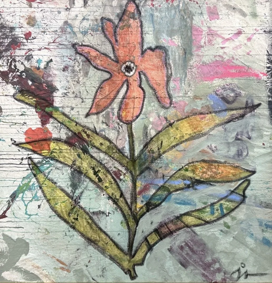 "Flowing Botanical" 40” x 40”   $3,800