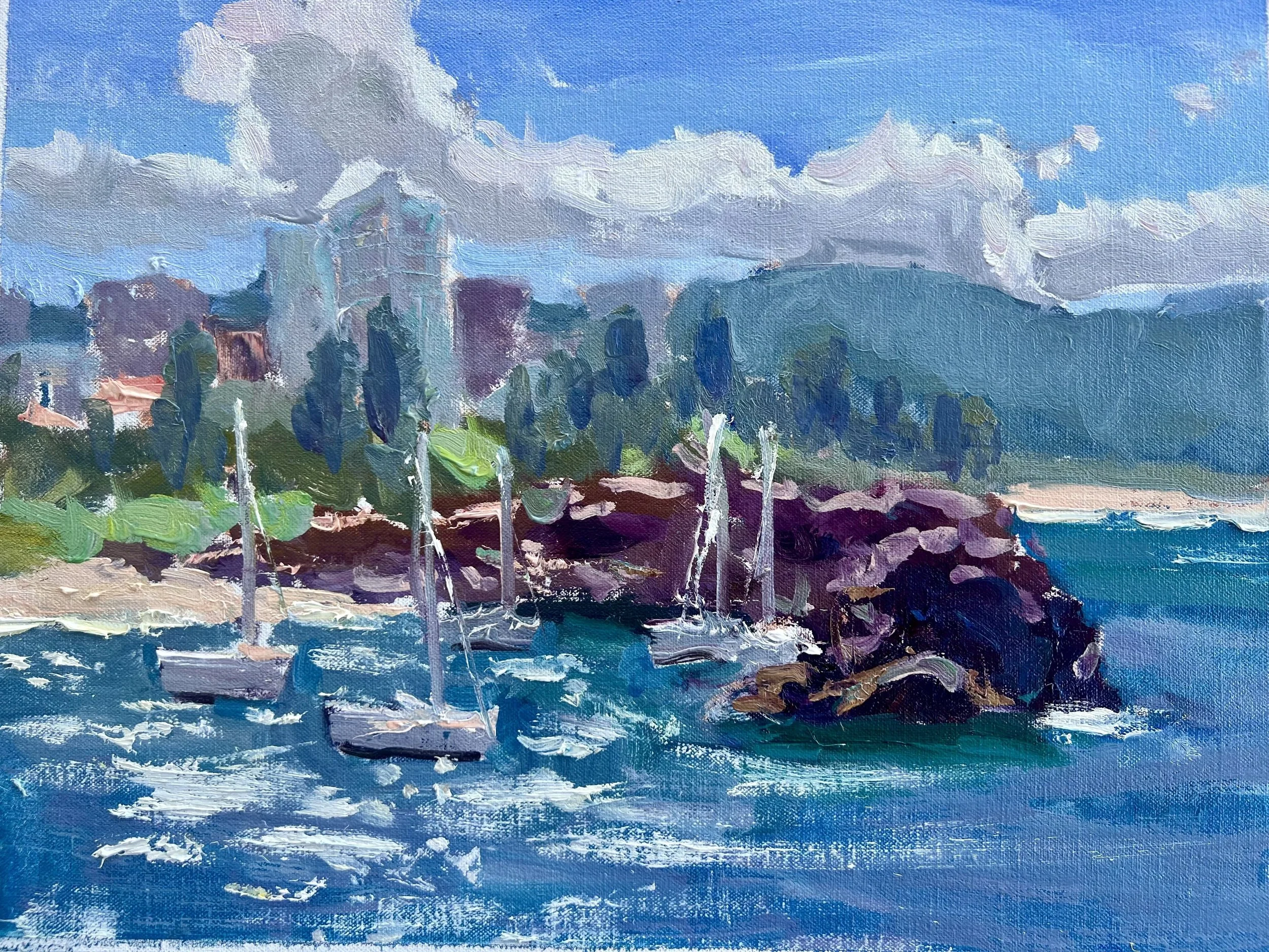 Hale Trotter "Jarvis Bay" (Australia) 12" x 16" $1300