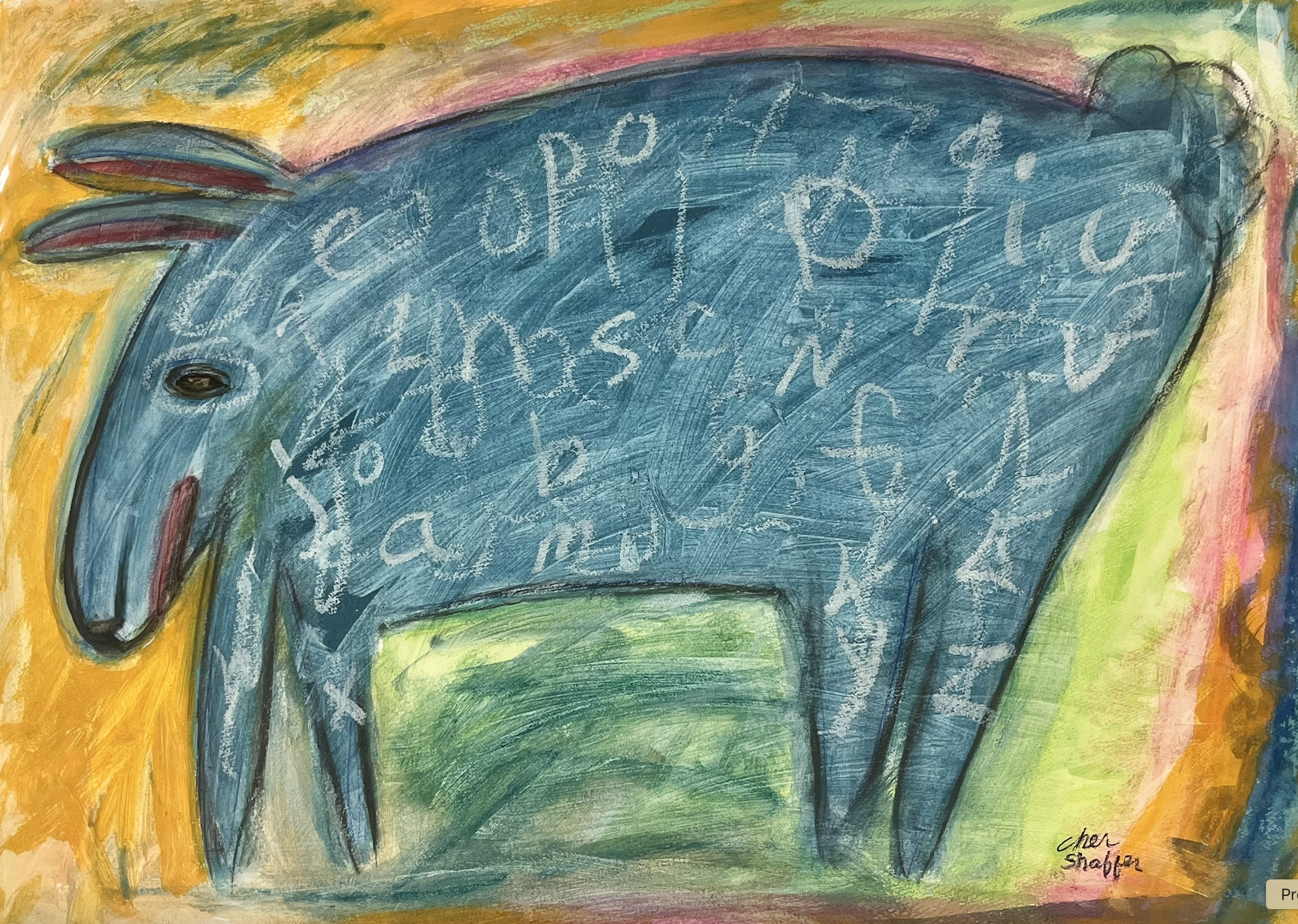 "Blue Bette" 22" x 30.5" $2,100