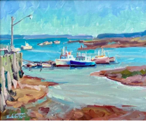 "Maine Fishing Boats" [SOLD]