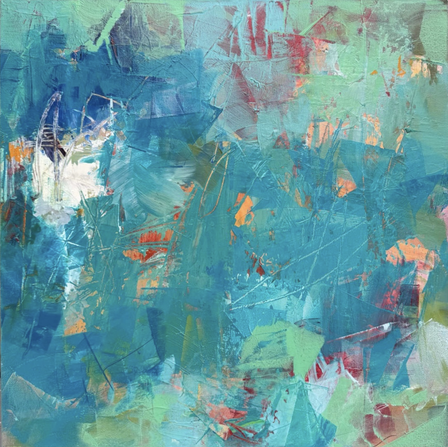 "Jubilant" 20" x 20" $1100