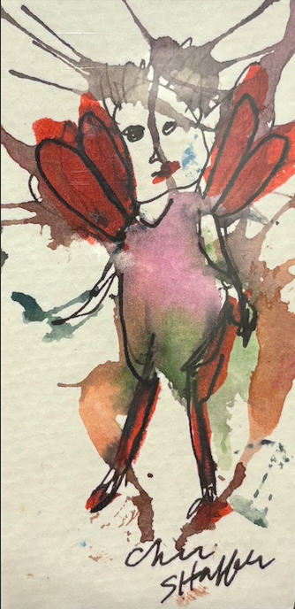 Cher Shaffer "Mountain Sprite" 2" x 4" $175
