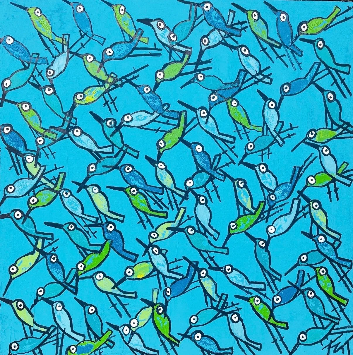 "Mozarts Flight" 36x36 $2000