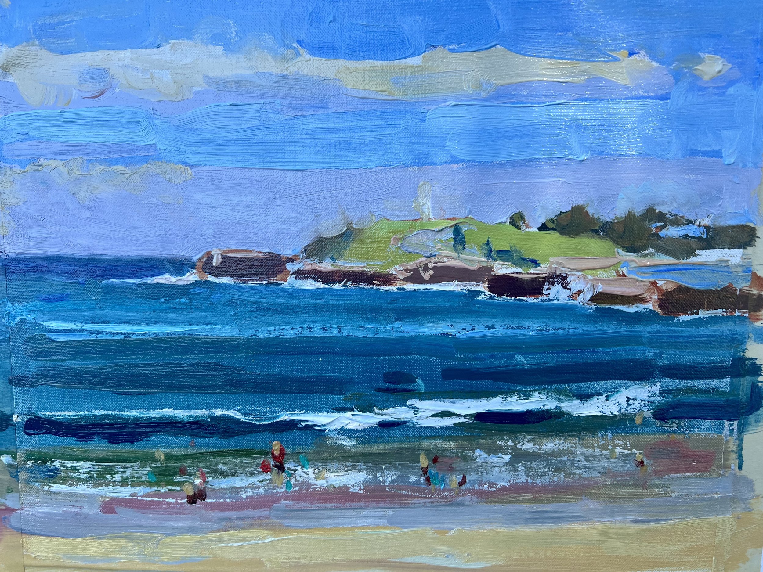 "Lighthouse View" (Australia) 12" x 16" $1,300