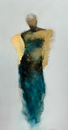 "Eternal" 12x20" $1,950 Mixed media on paper - Framed SOLD