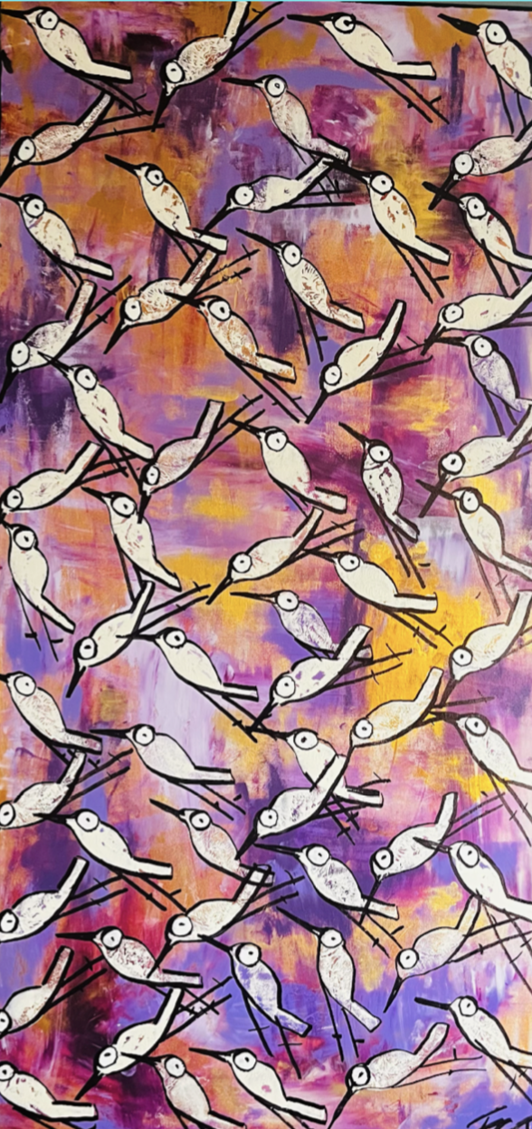 Frances Taylor "Golden Sunset"
48" x 24"                                        $1900
