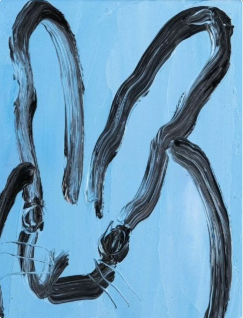 "Blue Rabbit" 10" x 8"