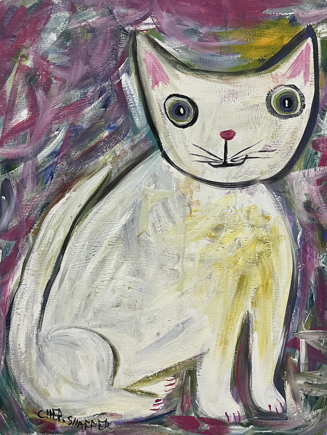 "Snow Ball" 22" x 28" $3,500