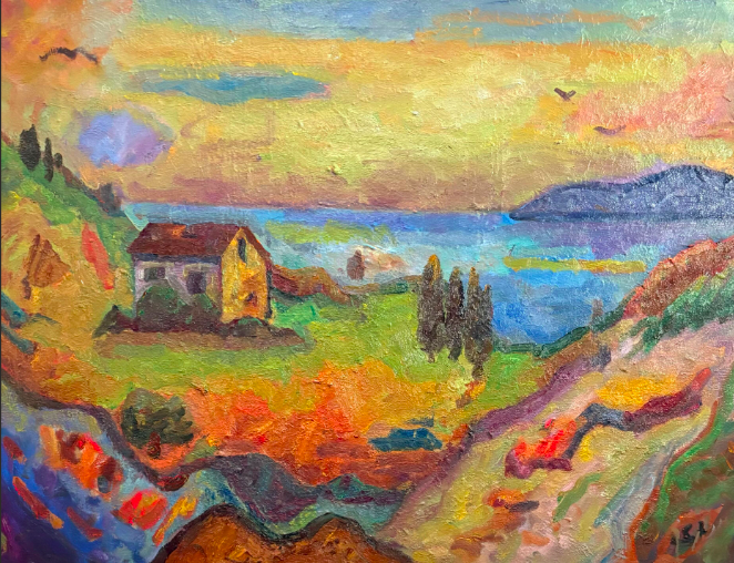 Meeting Autumn 30 x 40 [SOLD]