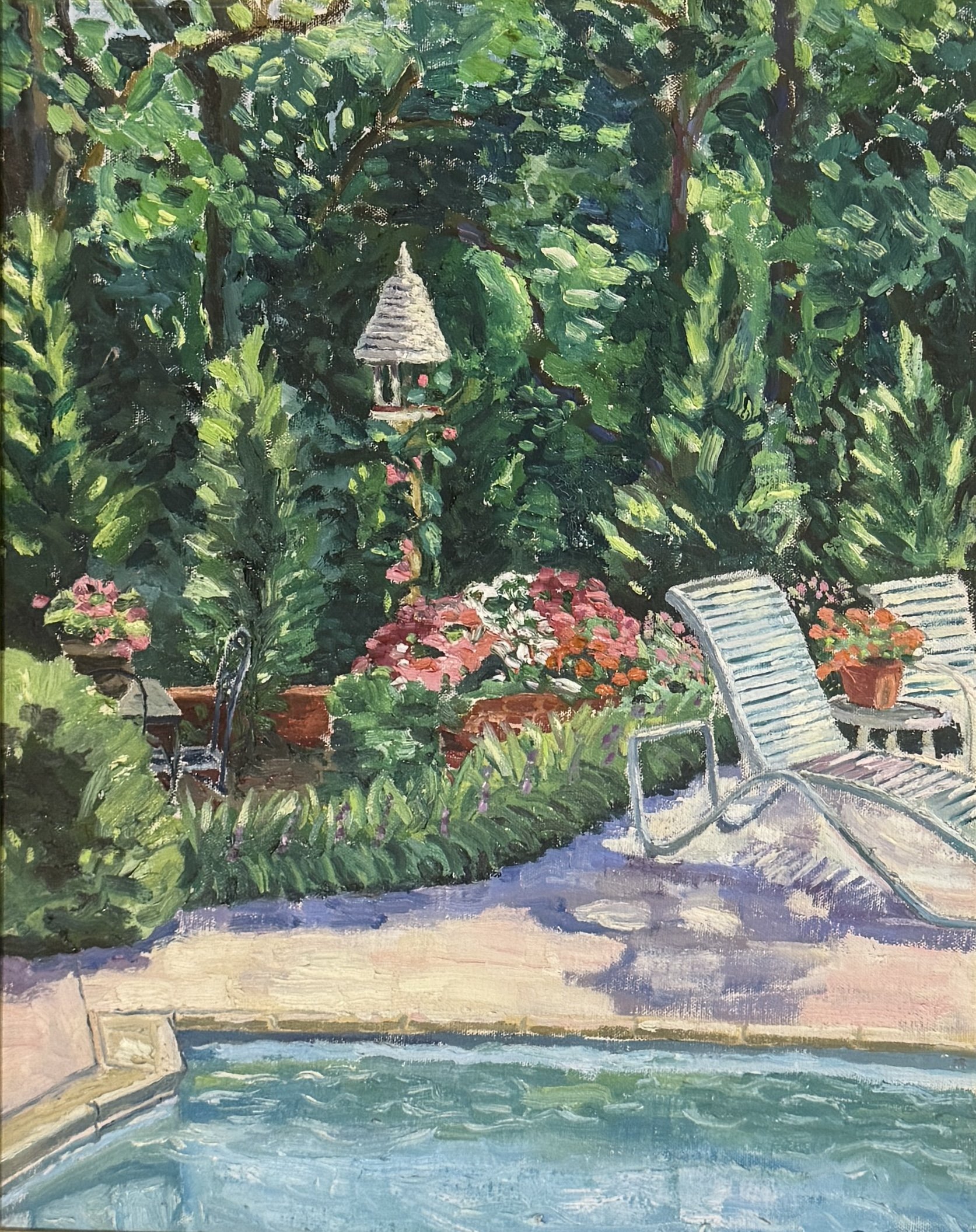 "Poolside" 16" x 20" $950