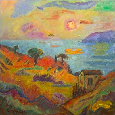Yasharel "A Great Day in Fall" 36" x 36" $9,500