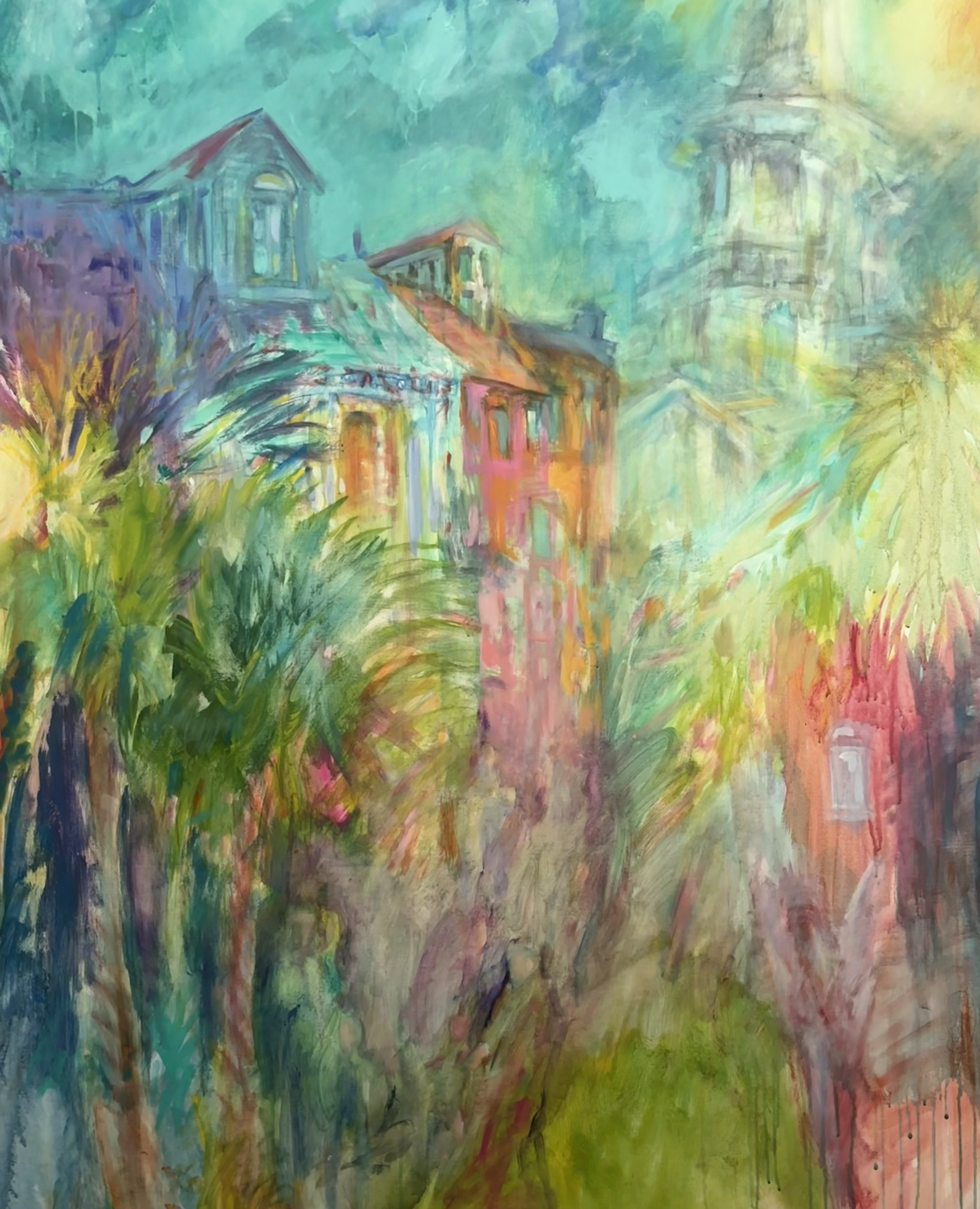 "Neon Charleston" 48" x 60" $5700