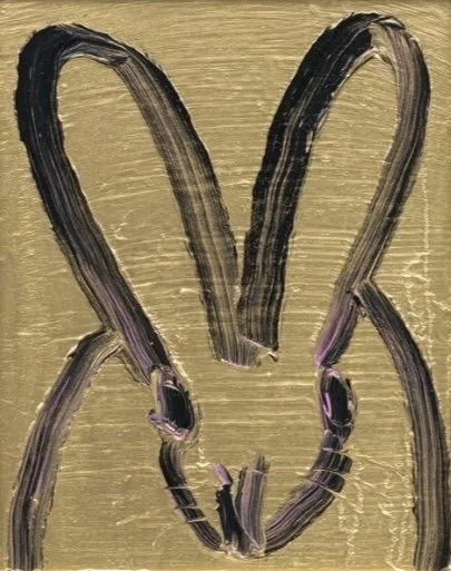 Hunt Slonem "Gold & Joy" 10" x 8"