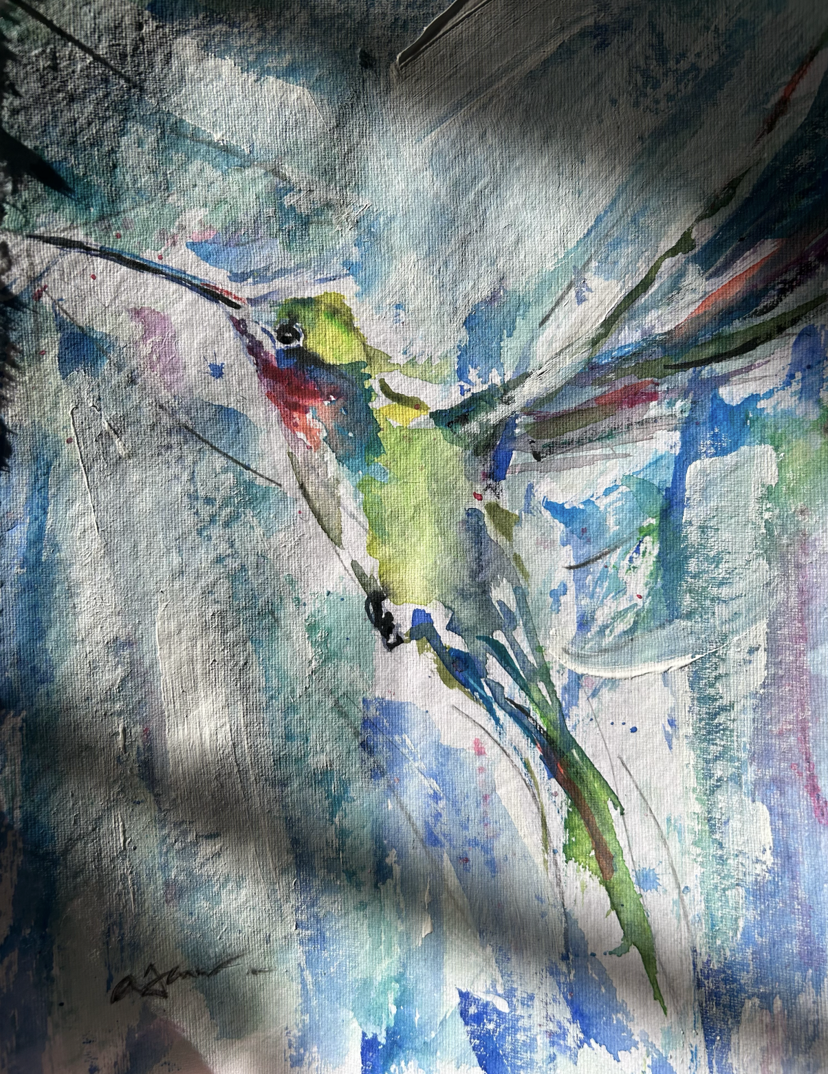 "Joy" 9"x12" unframed 12"x16" framed $425