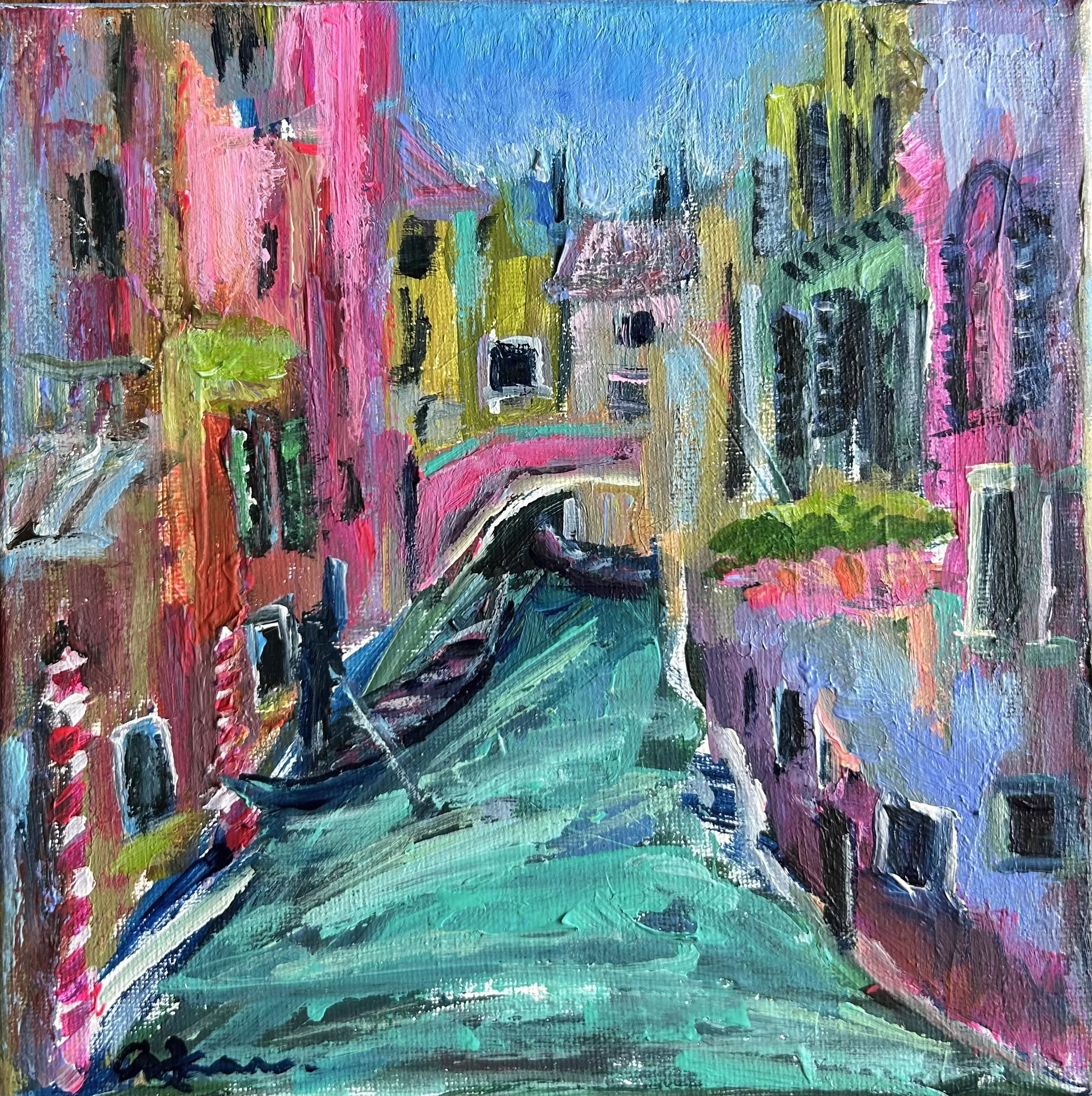 "Venetian Magic" 8" x 8" $300