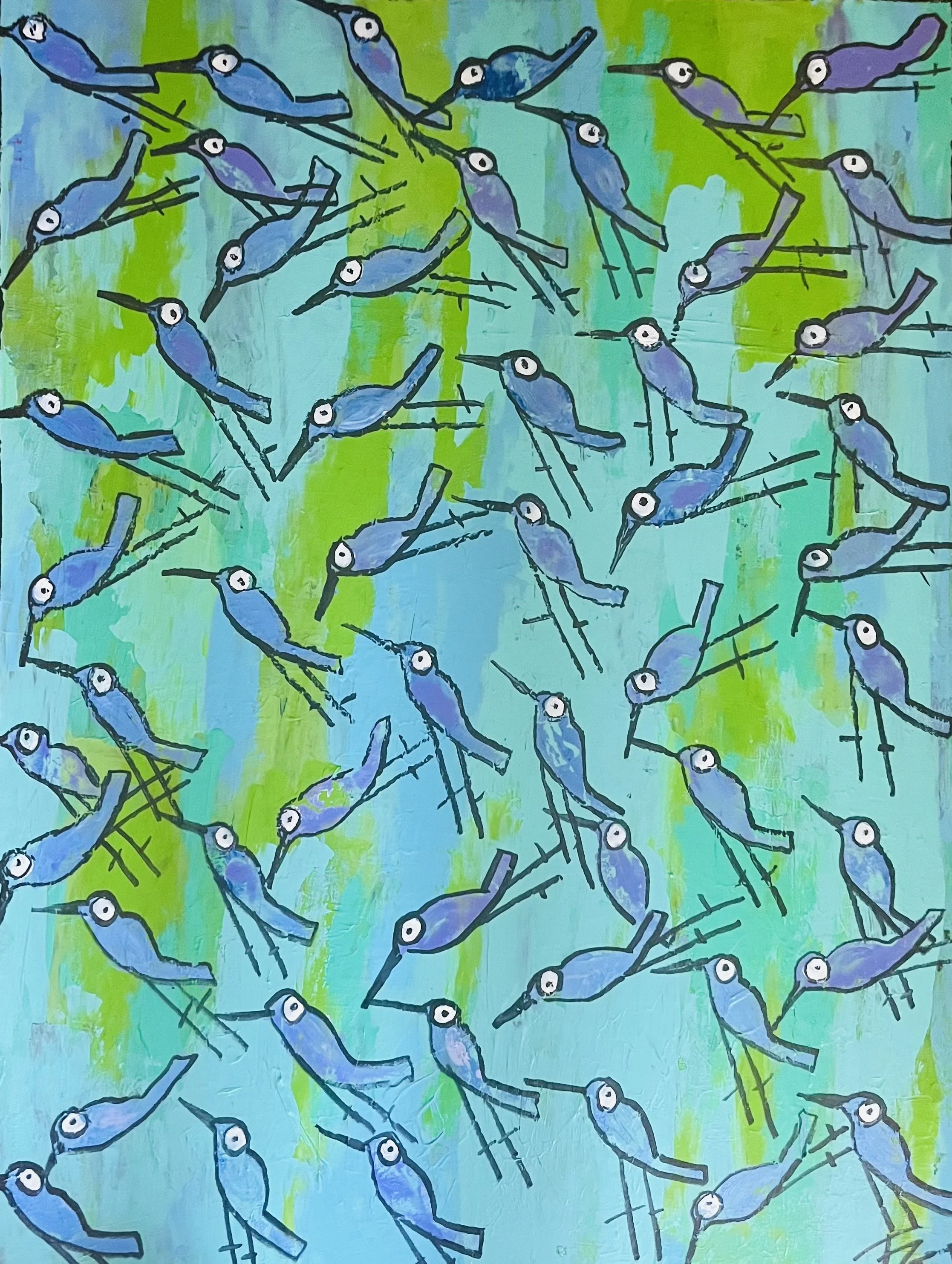 "Summer Flight to Key West" 40" x 30" $2800