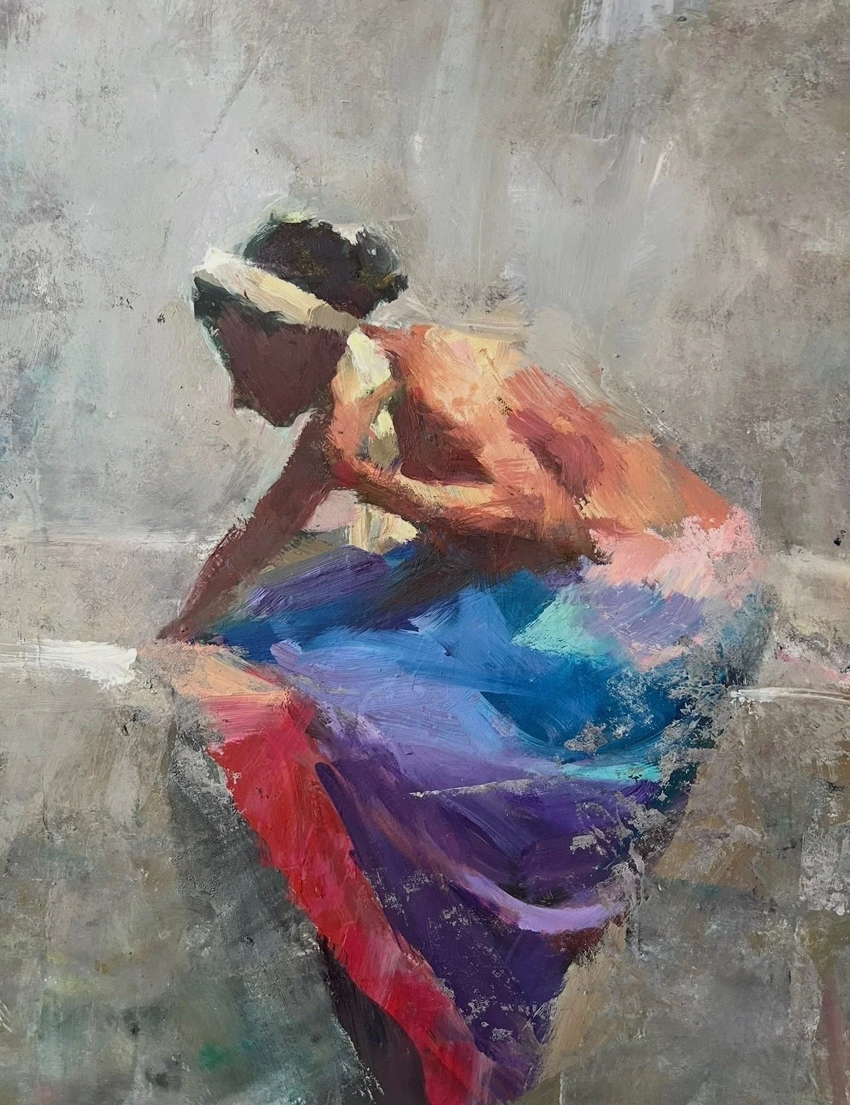 A Multi-Colored Skirt 9"x12" $1,000