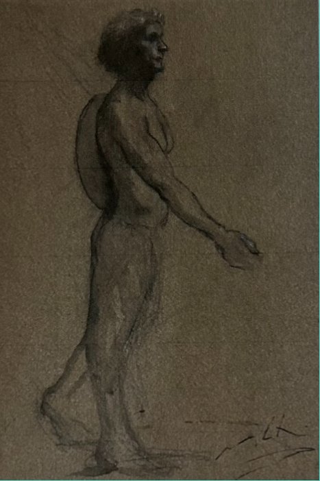 Marc Chatov "Study for Partida Warrior" 18" x 12"  $1200