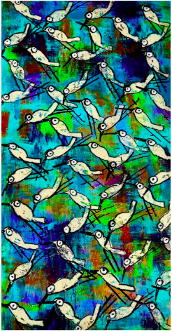 "Snow Birds" 48 x 24  $1900