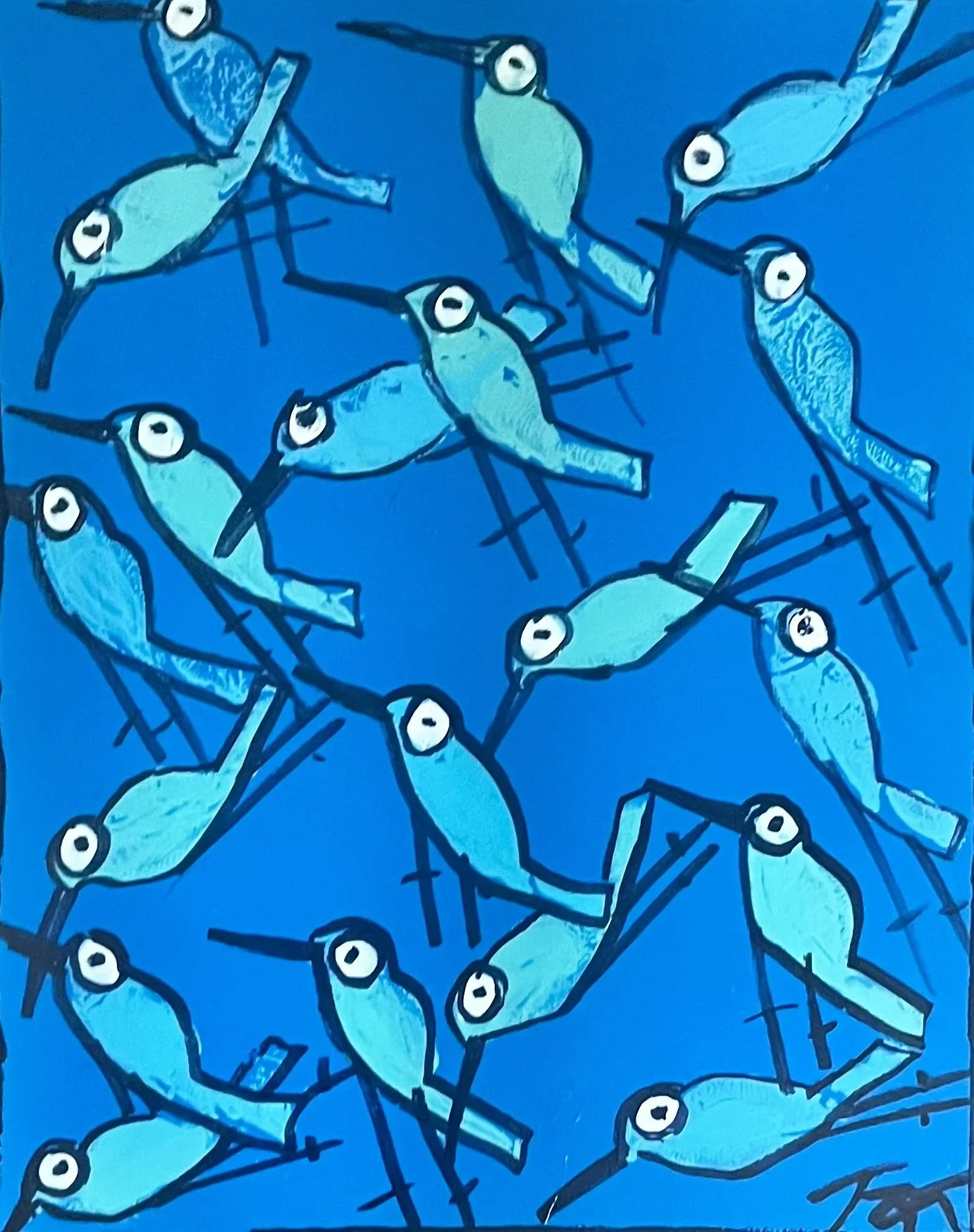 Frances Taylor "Mediterranean Flight"   20"x16" $350