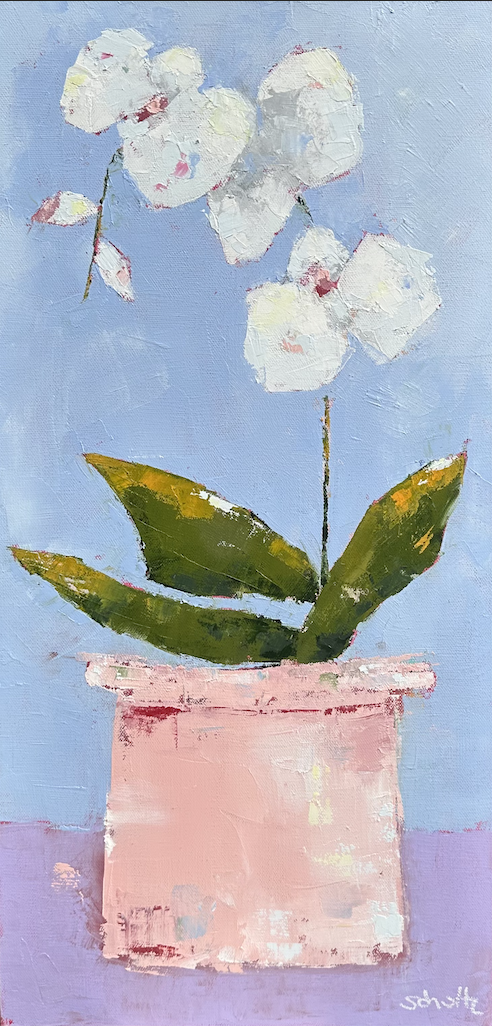 Jenny Schultz "Hat Trick" 12 x 25 $900