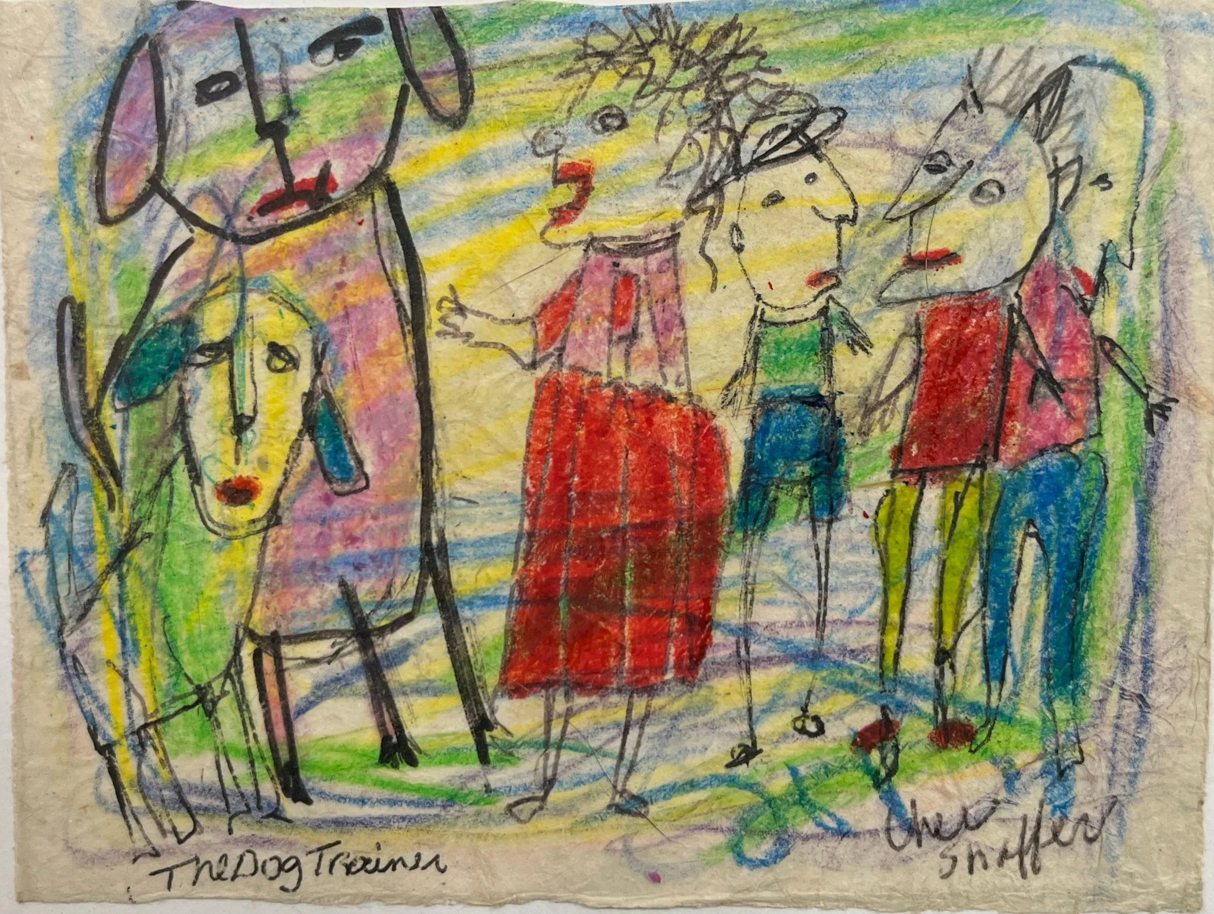 Cher Shaffer "Mini Dog Trainer" 6.75" x 8.75" $300