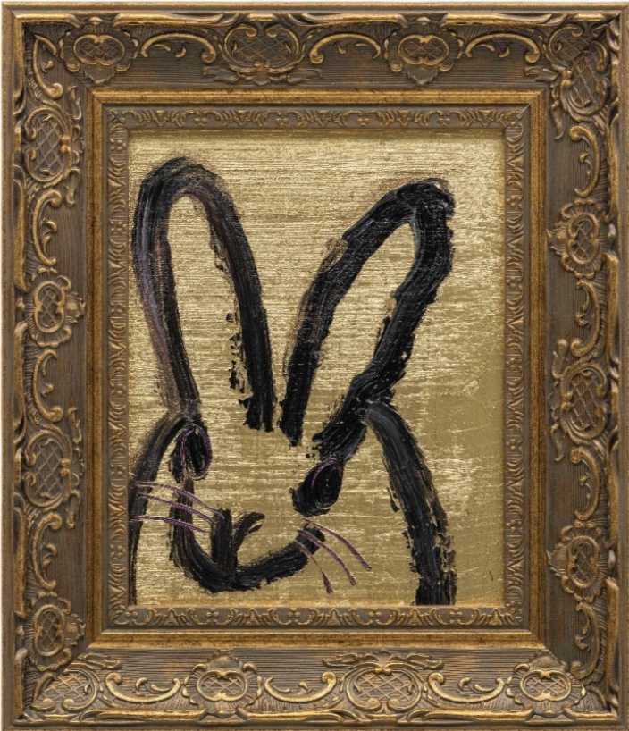 Hunt Slonem "Gold" 8" x 10"