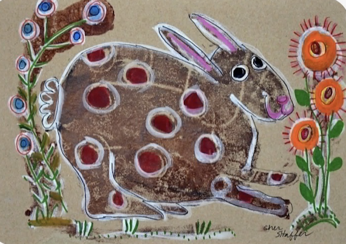 Cher Shaffer "Brown Bunny" 8.5" x 13" $450