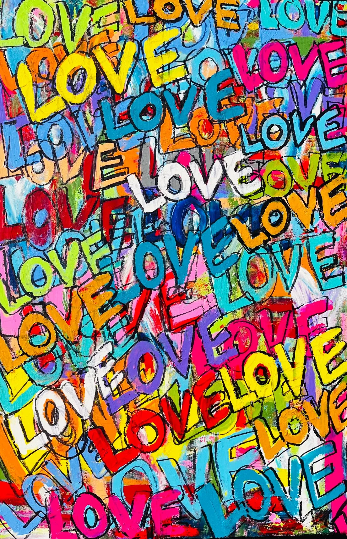 "All We Need Is LOVE" "36x24" $1500