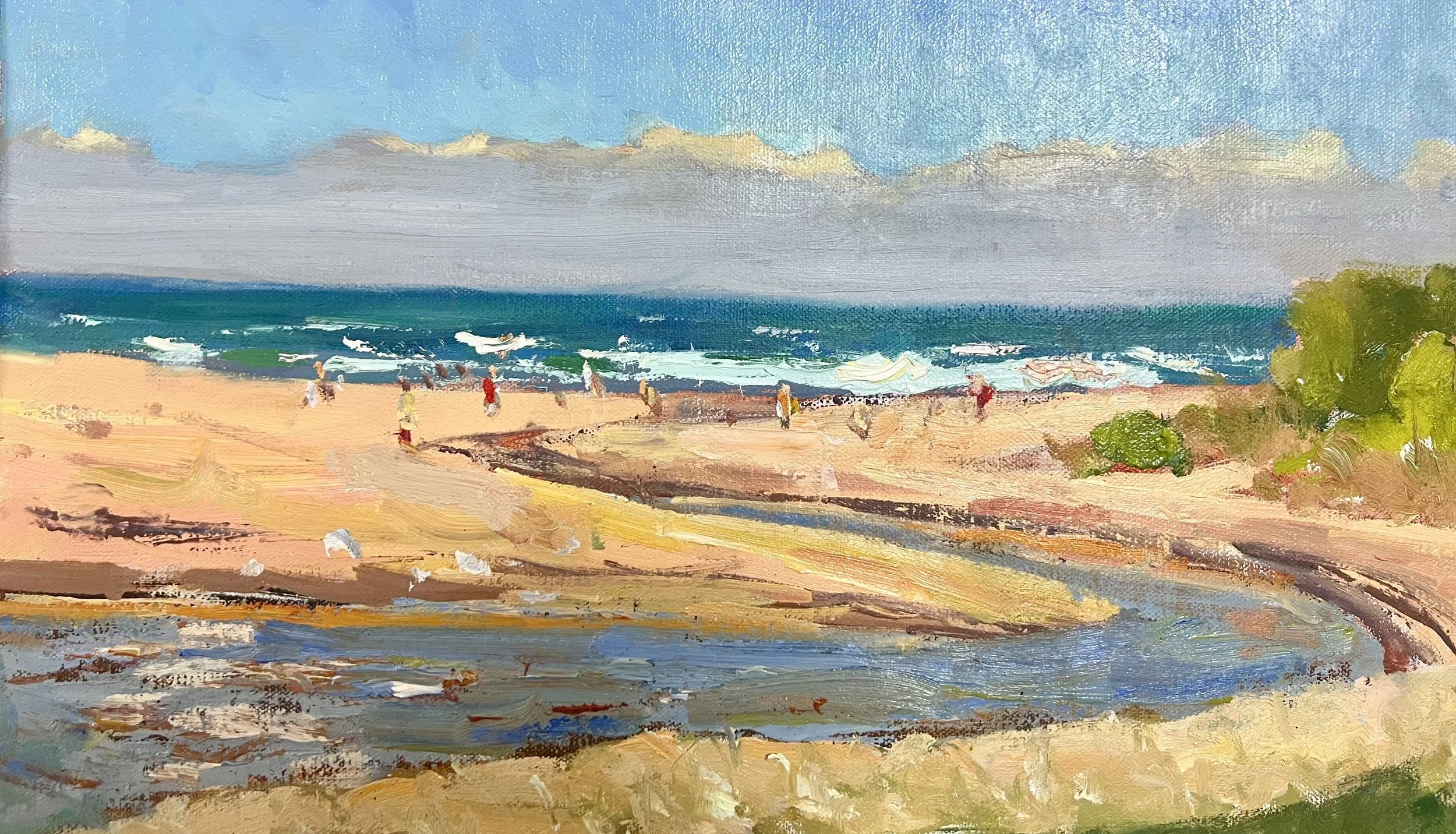 "Beach Lagoon" (Australia) 12" x 16" $1,300