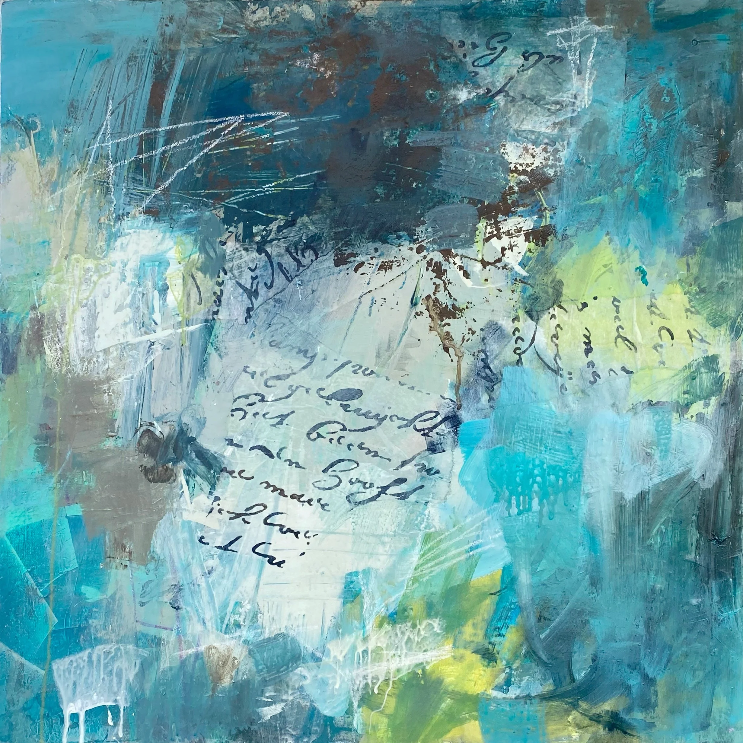 "Scroll With It" 20" x 20" $1,200