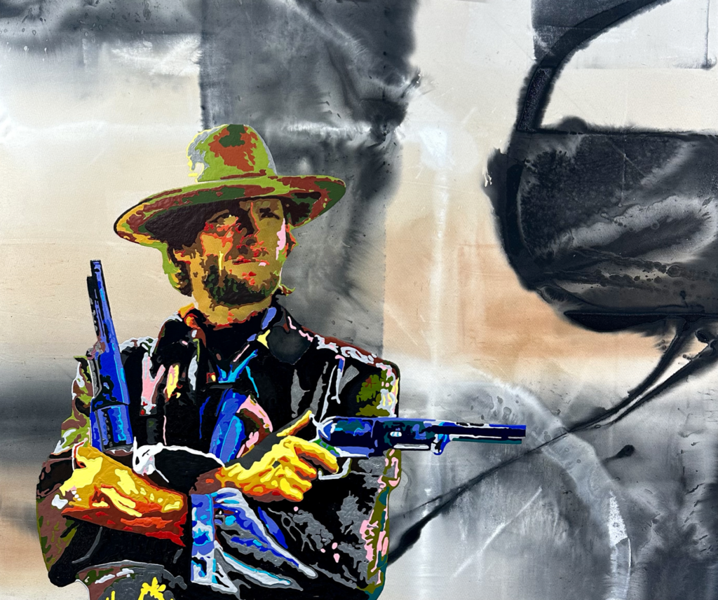 "Clint Eastwood" 72" x 68"