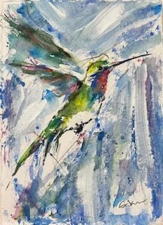 "Arrival" 9"x12" unframed 12"x16" framed $425