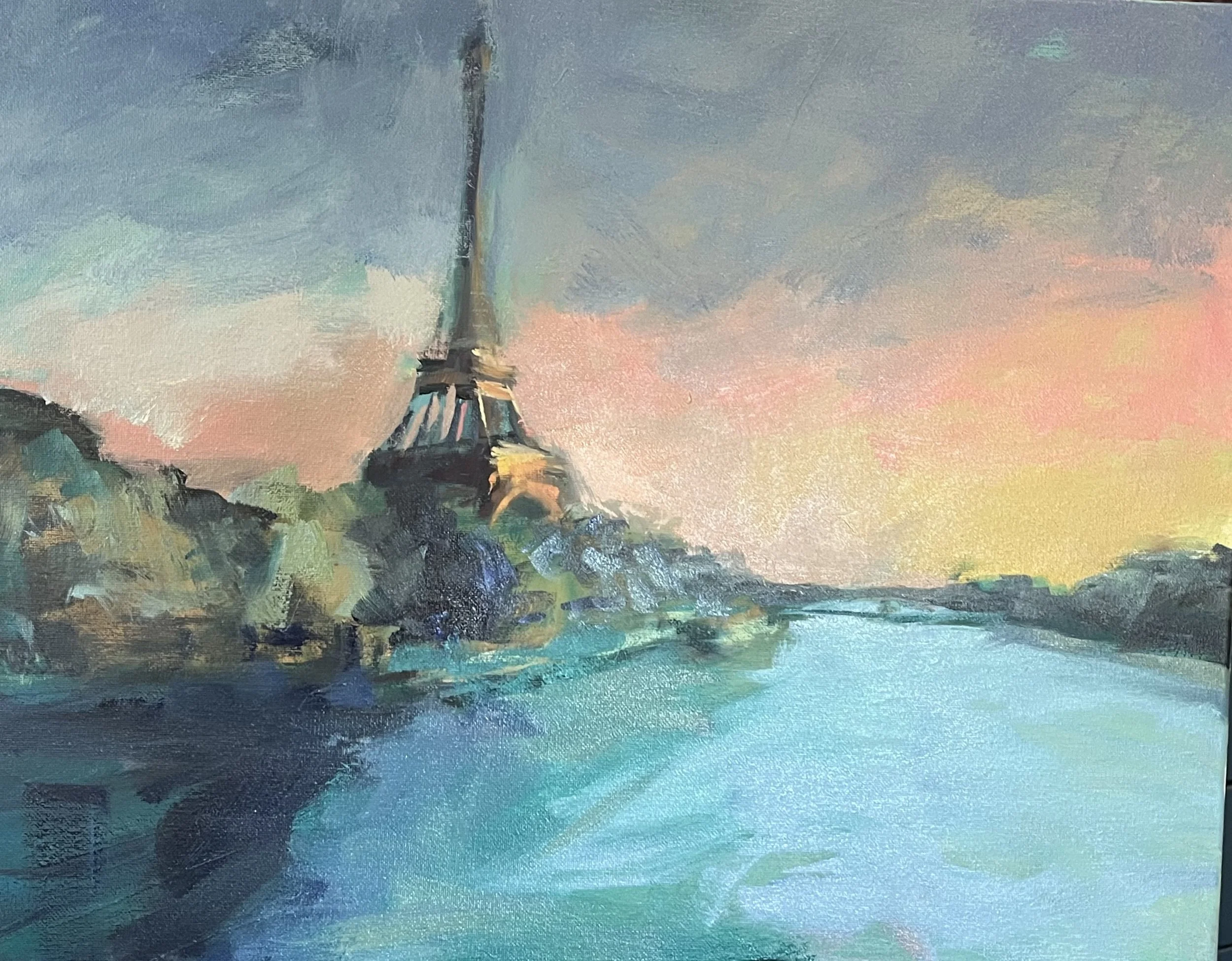 "Paris Sunset" 16" x 20" $2,600