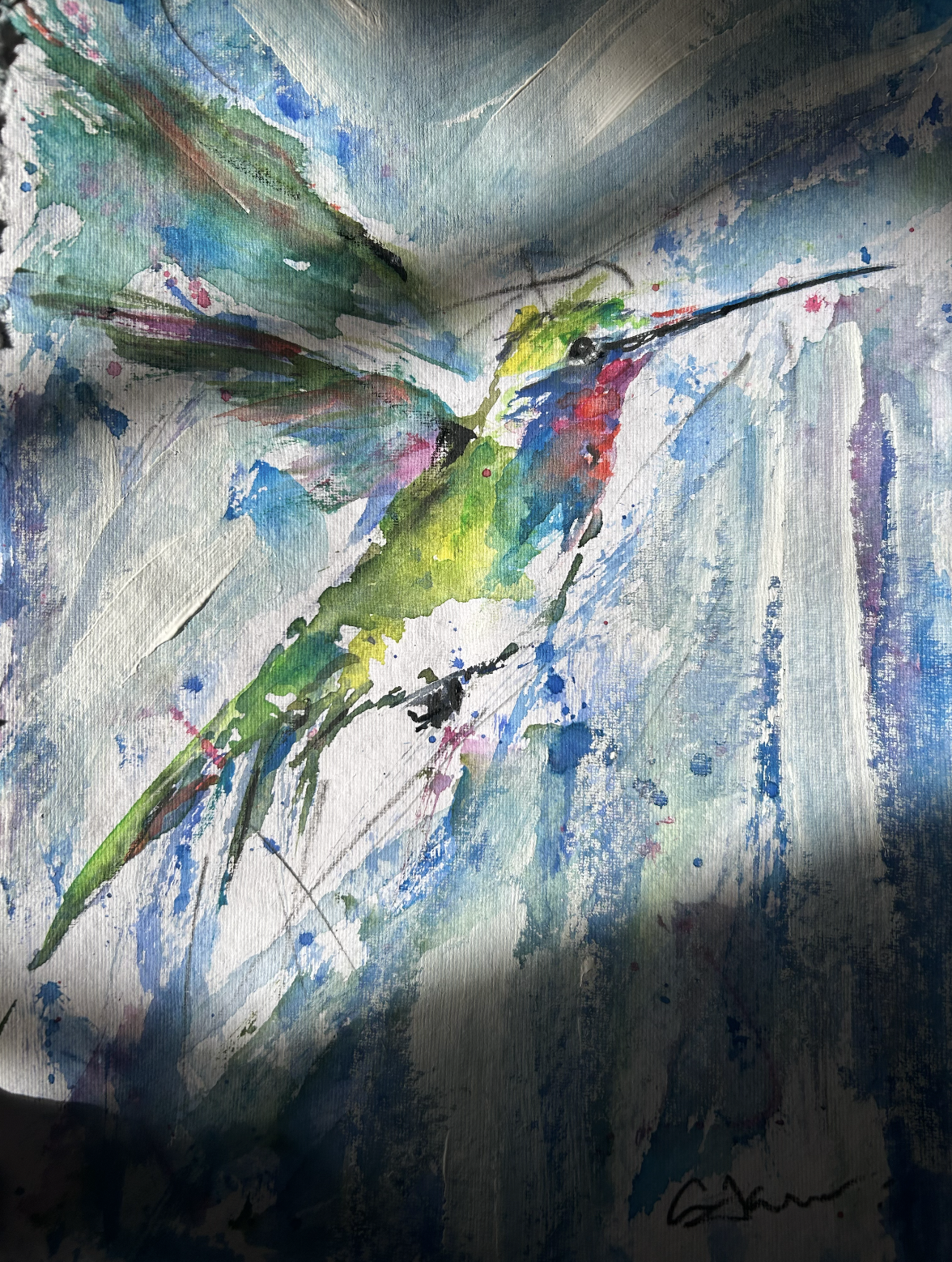 "Arrival" 9"x12" unframed 12"x16" framed $425