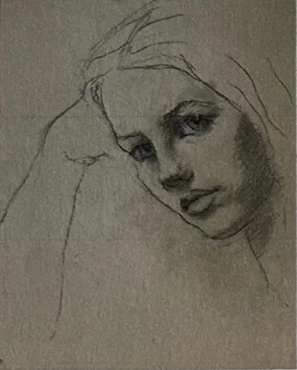 Roman Chatov "Portrait study" 14" x 11"
$1200 