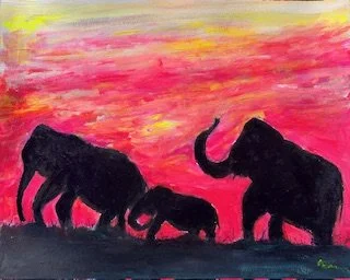 Allison Farr "Sunrise on the Savanna" 16" x 20" $550