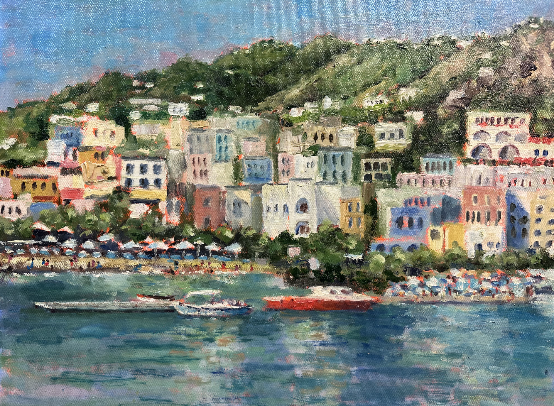 “Boats of Amalfi” 16x20  $900