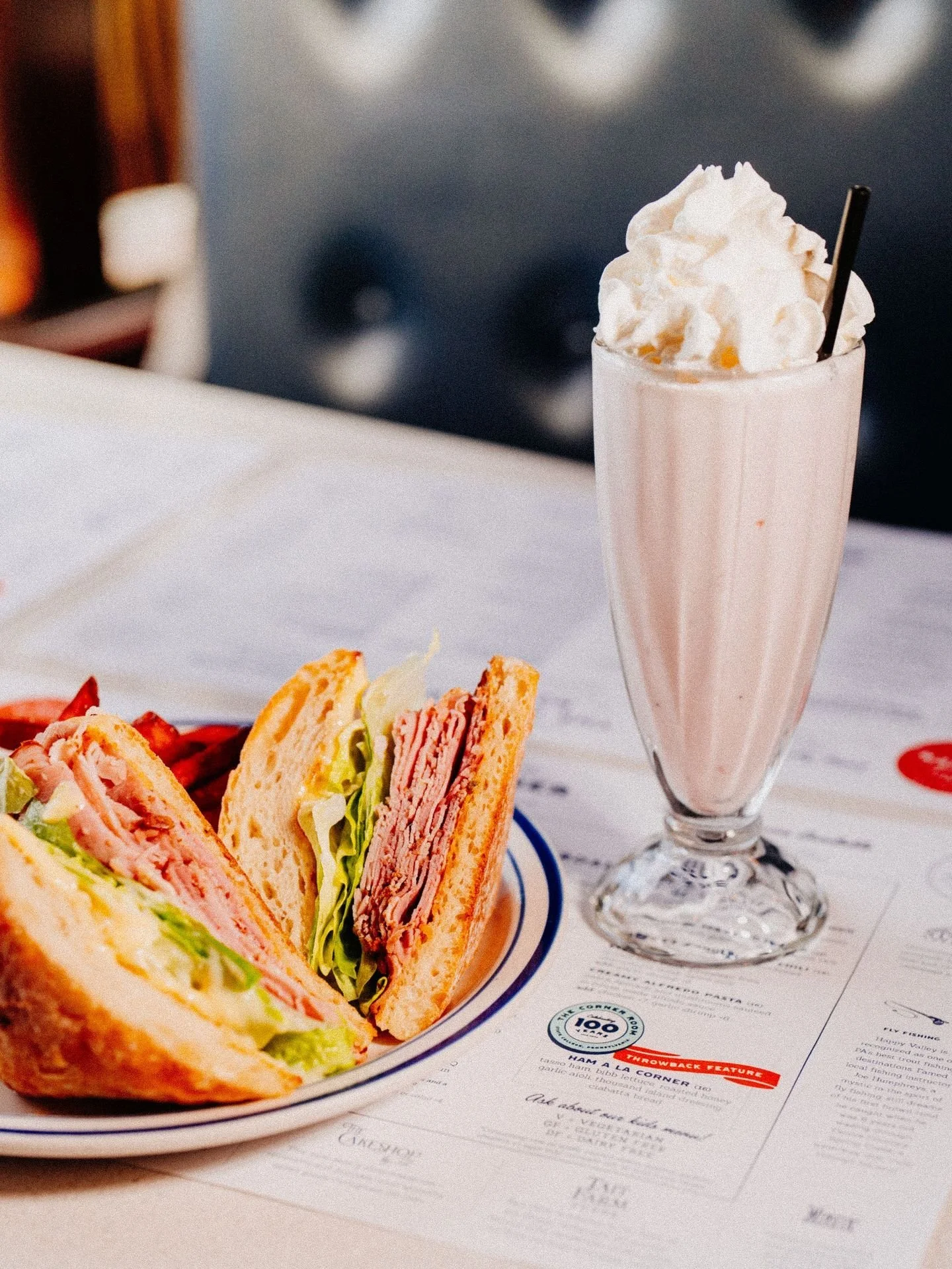 Ham a la Corner, Sweet Potato Fries and Strawberry Shake? YES 👏 PLEASE 👏 

⏰ TIME IS RUNNING OUT to enjoy this classic sandwich! New Throwback Feature coming soon!

#100years #downtownstatecollege #happyvalley #throwback
