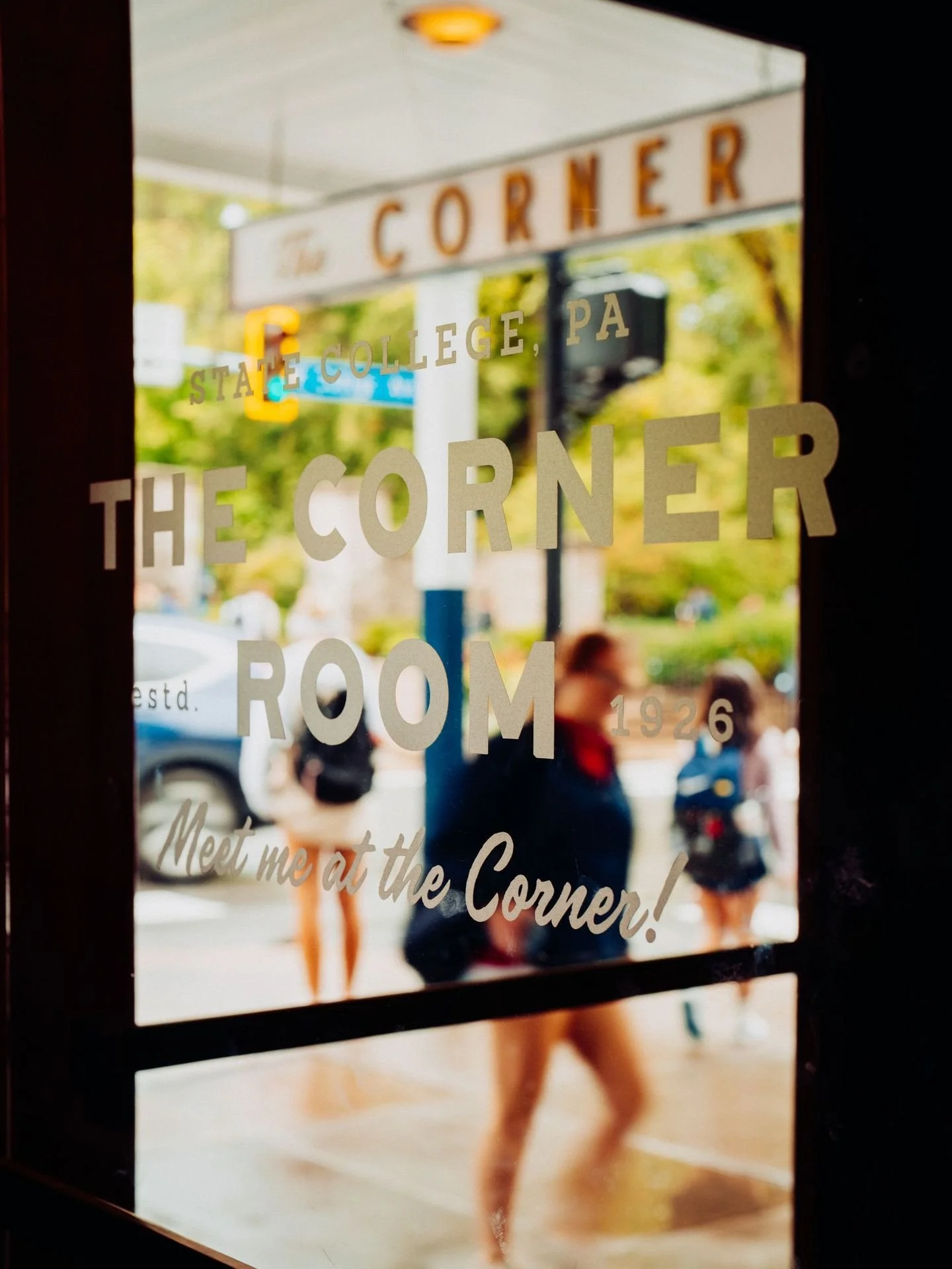 There's something about a revolving door...it's always mid-motion, guiding someone in or sending someone out. The Corner Room has worked that way for 100 years. Faces change. Seasons change. The door keeps turning. Meet us at The Corner!

#cornerroom