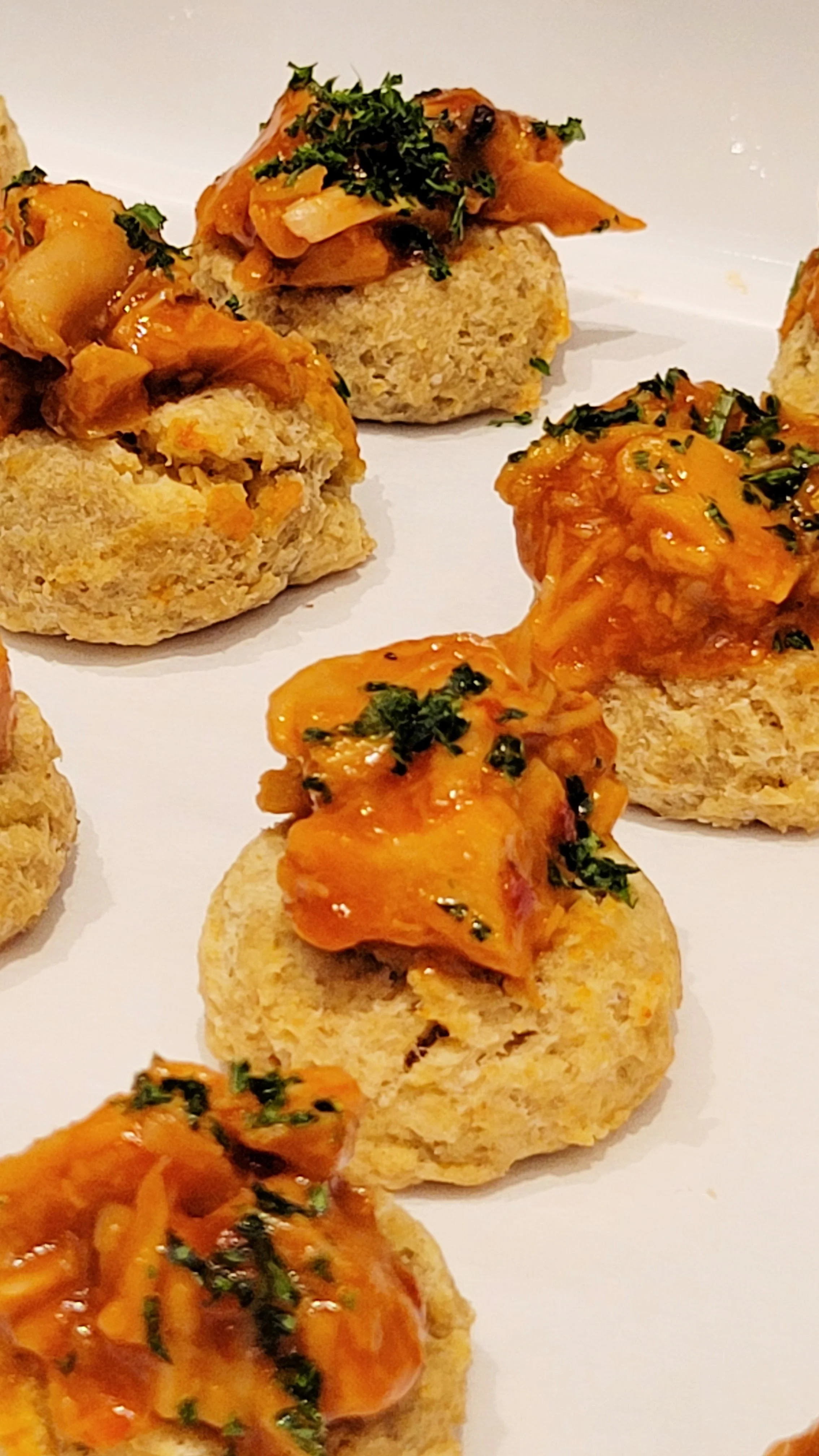Sweet Chili Chicken on Corn Biscuits.jpg