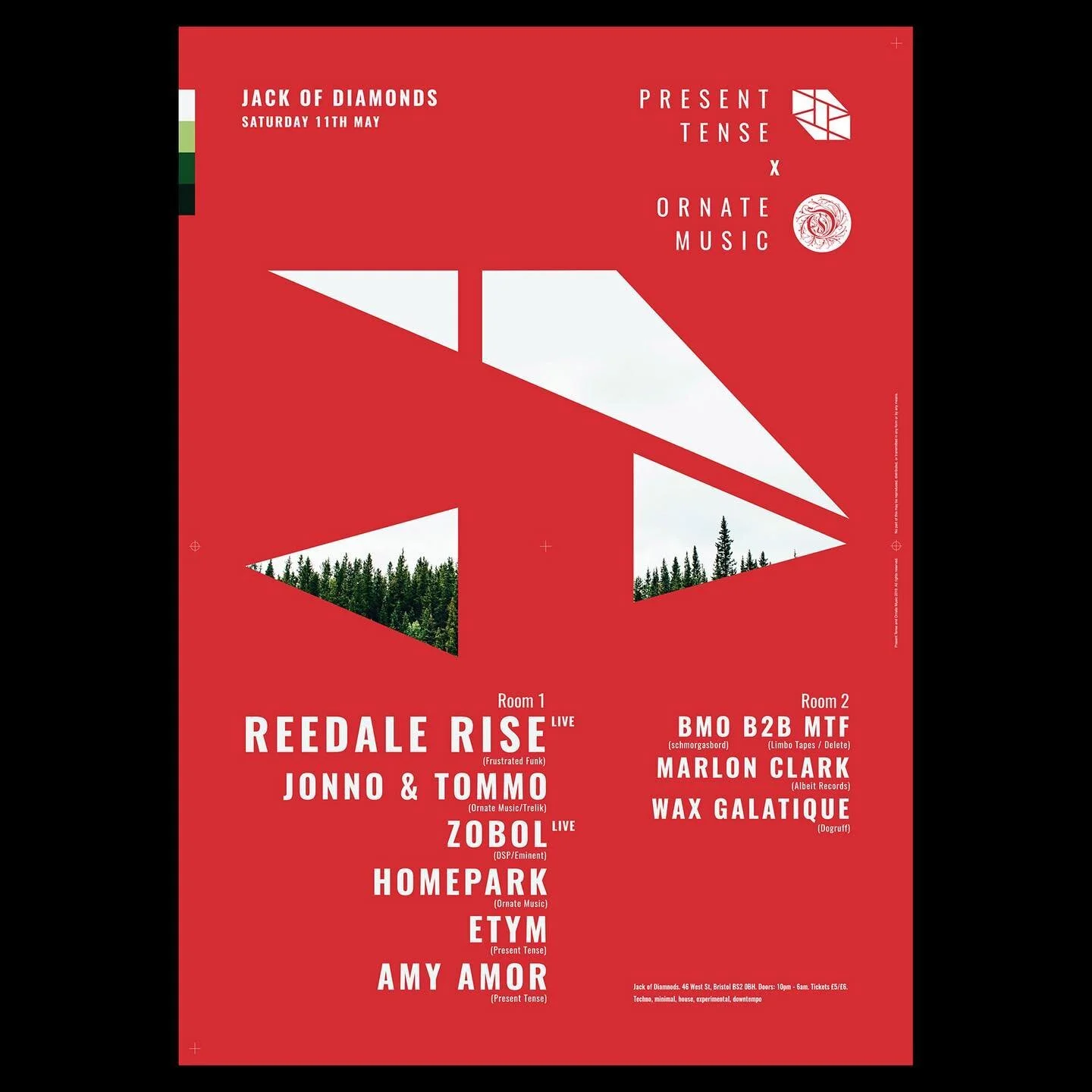 Artwork for Present Tense &amp; Ornate Music event at Jack of Diamonds Bristol 🚨
.
.
.

#designinspiration #graphicdesign #typeposter #poster #posterdesigns #visualgraphic #graphicart #postereveryday #dailyposter #graphicdesigner #eyeondesign #itsni
