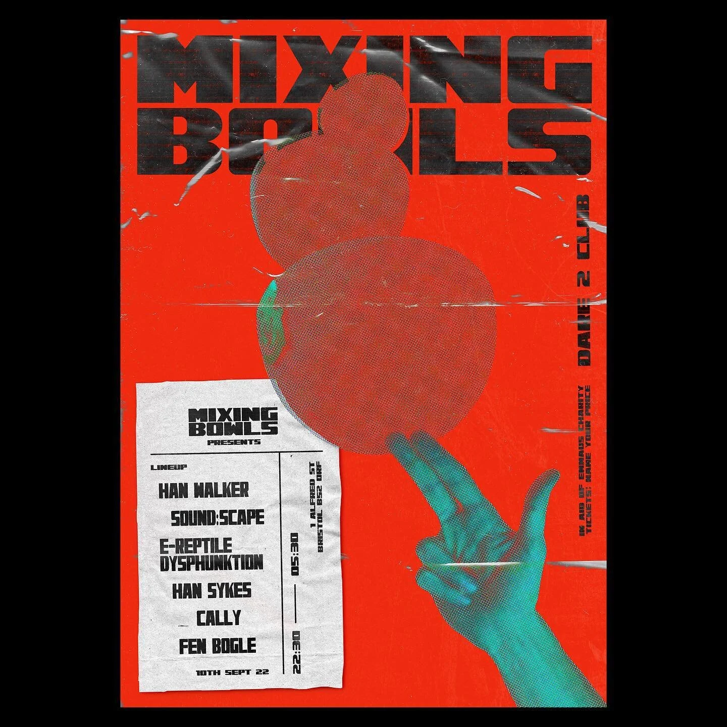 A new party is emerging - &lsquo;Mixing Bowls&rsquo;. The artwork for their debut event next month has a boldness and rugged simplicity to it.
.
.
.
#designinspiration #graphicdesign #typeposter #poster #posterdesigns #visualgraphic #graphicart #grap