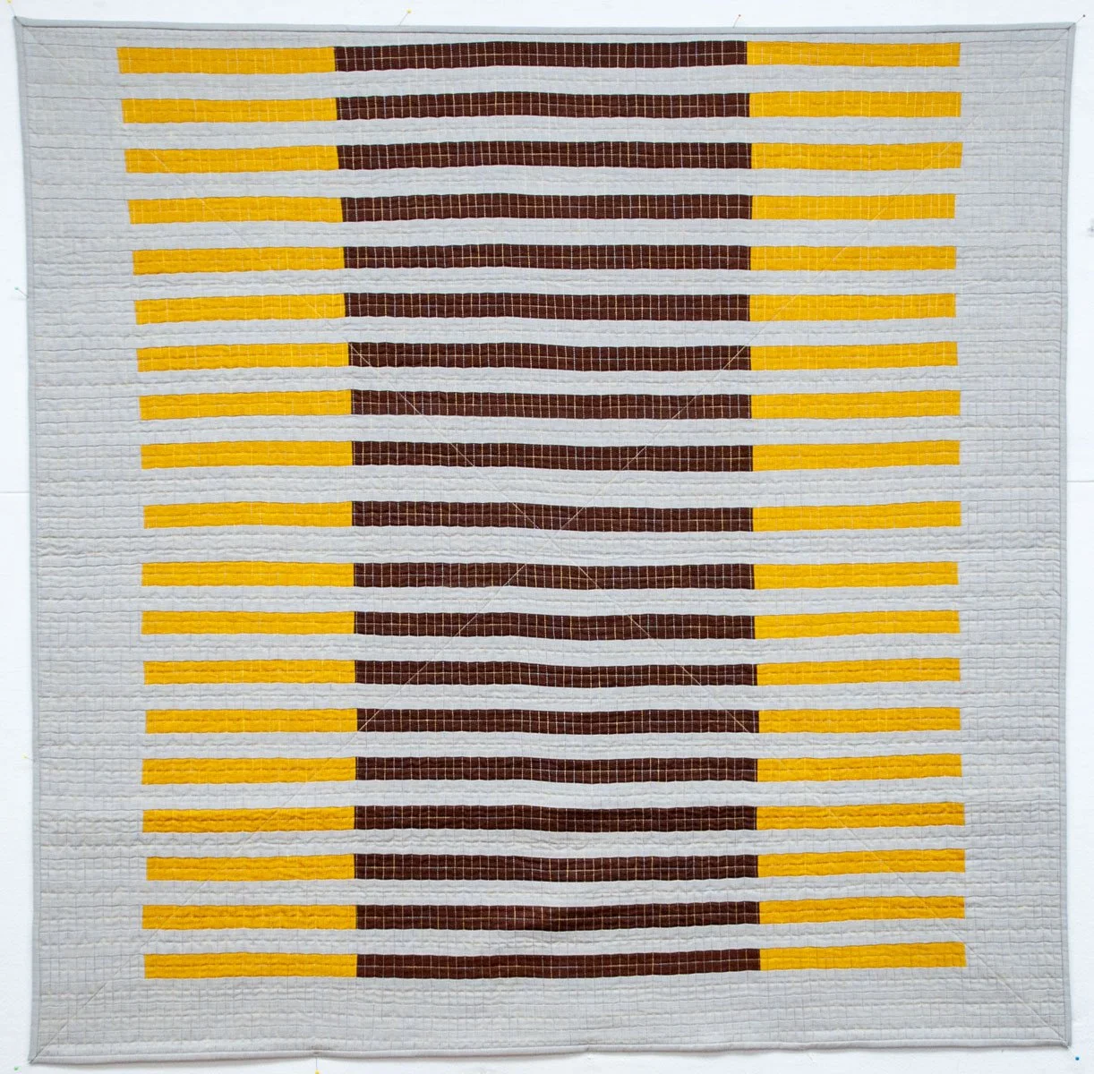 Rhythm & Beat
41-1/2” x 42”
Machine stitched fabrics

