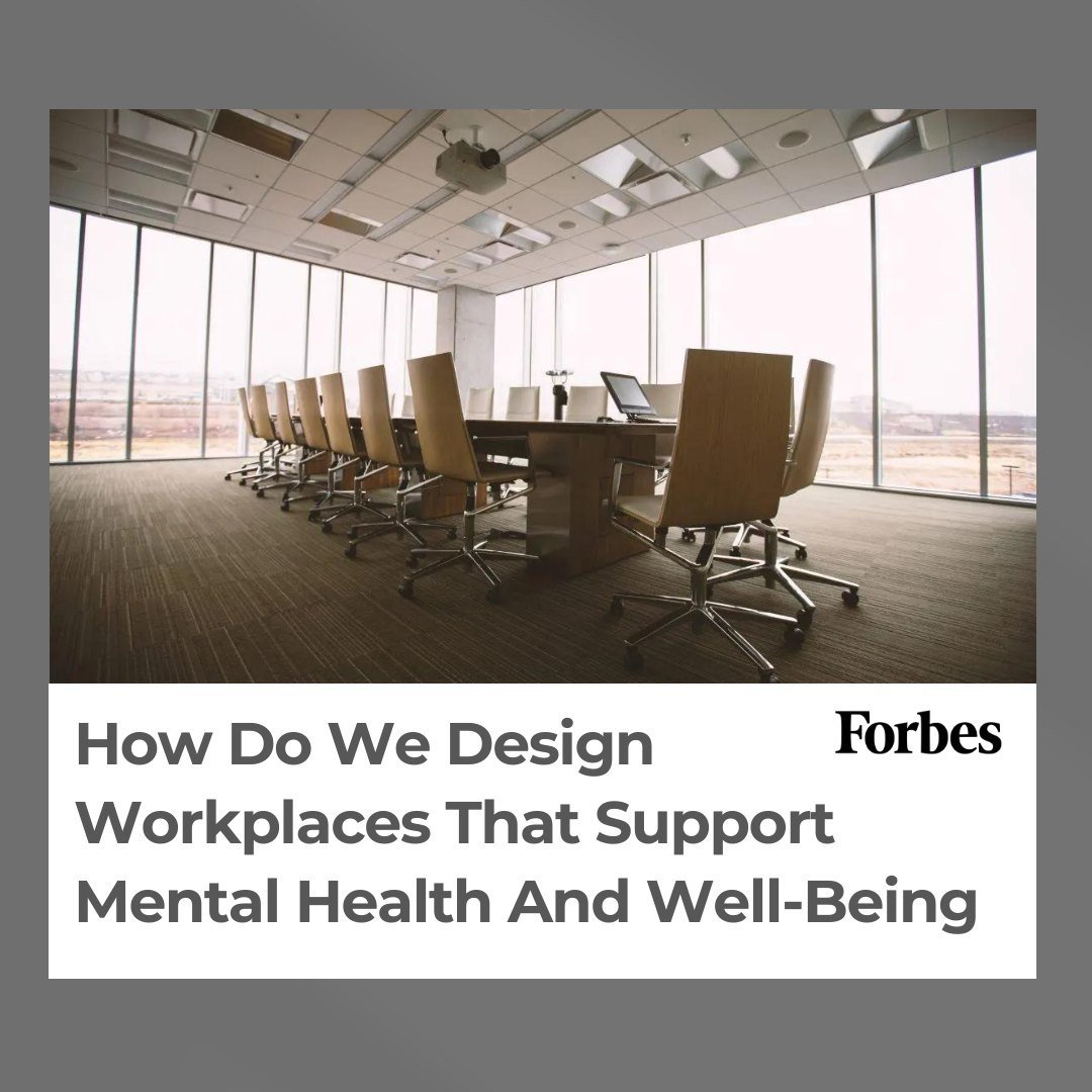 Design plays a role in #mentalhealth within the workspace. Check out this article by @forbes covering - 

🧑&zwj;💼 Work life balance 
👷&zwj;♀️ Health and safety
👔 Employee growth and development
💼 Employee recognition