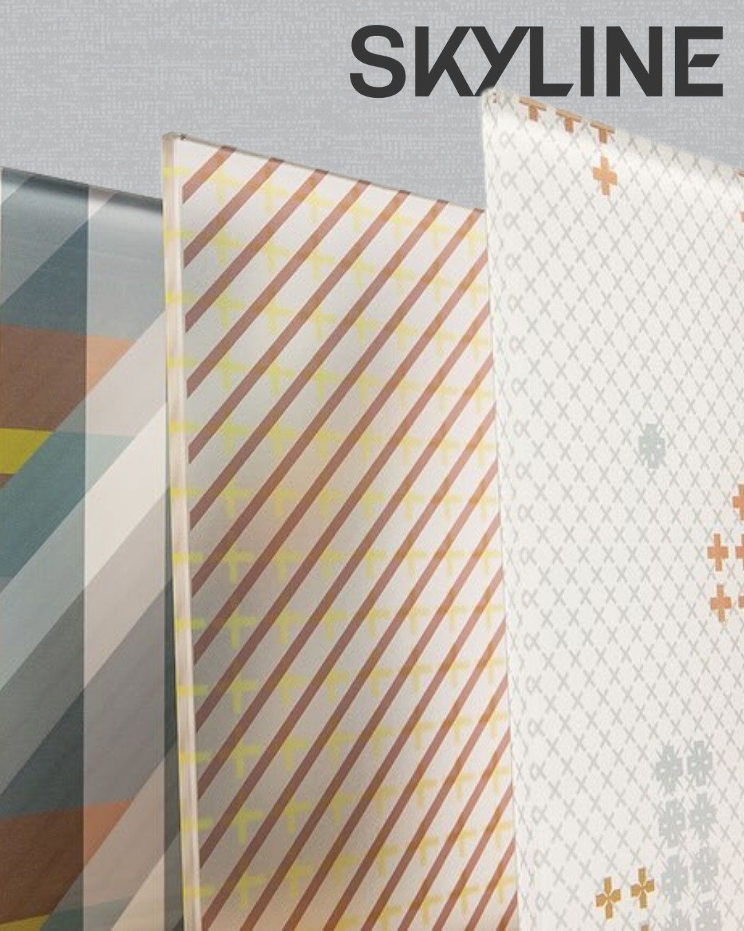 We love when a soft palette meets bold geometry. 💠 Don&rsquo;t you?

See more of @skylineglass x Patricia Urquiola glass collection - link in profile.