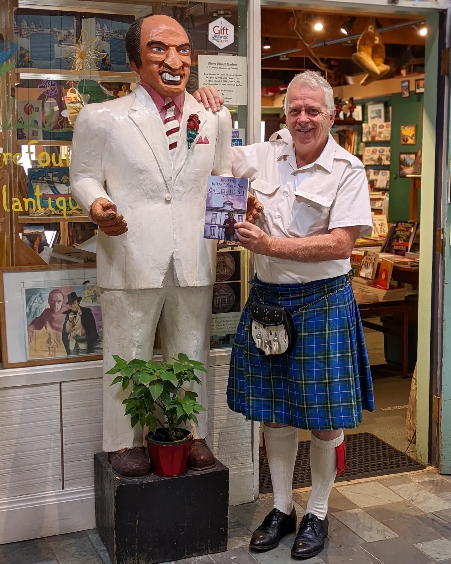 Local author B. H. Barkhouse  brought us some signed copies of his book &quot;Two Days In The Life of a Boy Called Te-Pet: The Story of The Boy from Chezzetcook Who Broke All The Windows of The School&quot;! 

Visit us at our Historic Properties shop